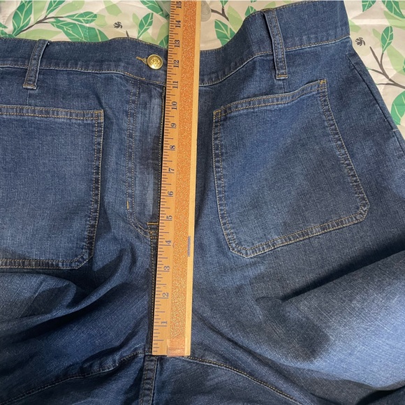 NWT J. Crew High-Rise Kickout Jean Sailor Drapey Denim Stretch Casual Retro - Picture 15 of 16